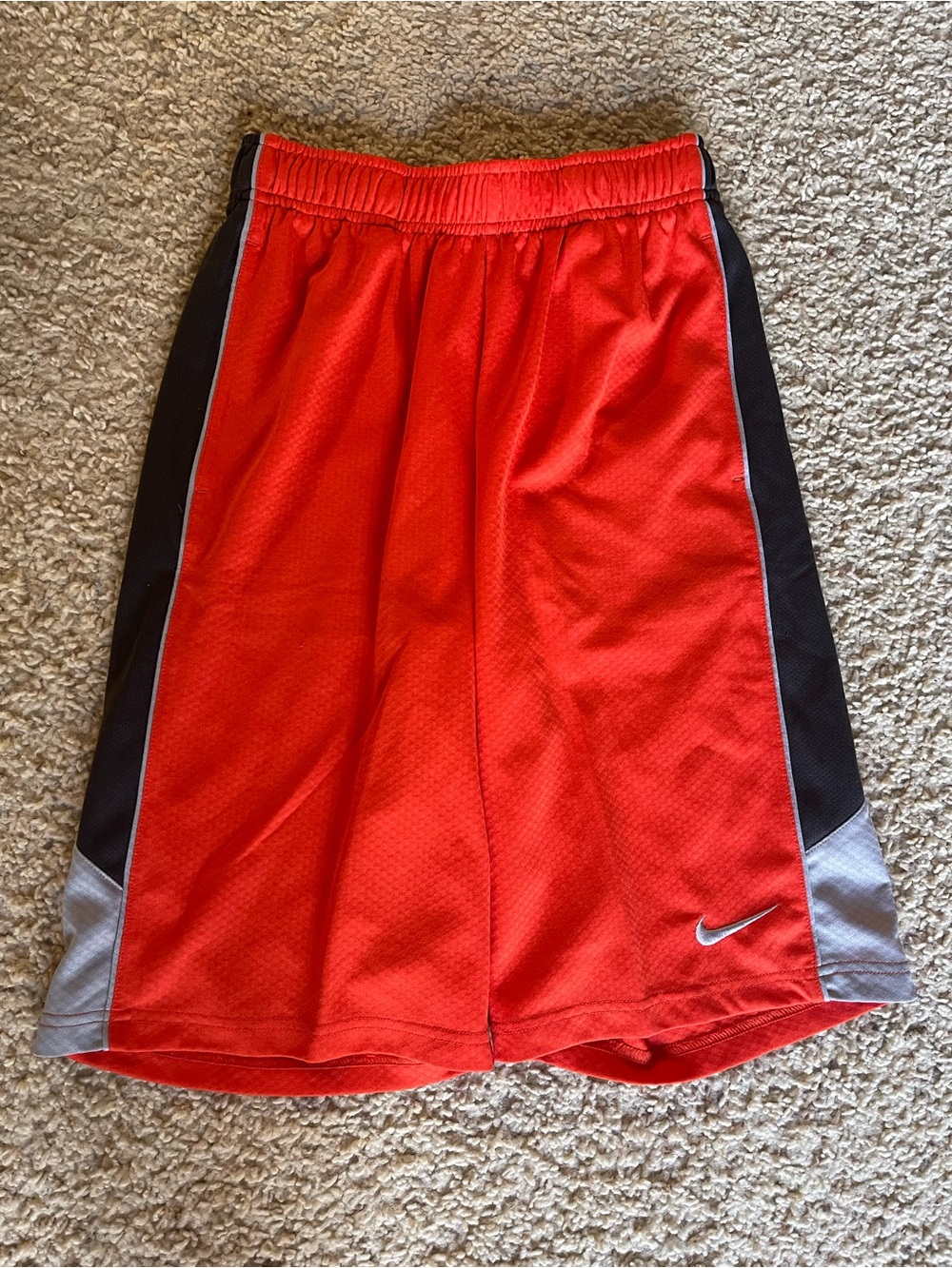 Nike Kid’s Orange Athletic Basketball Shorts